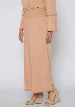 Nurode Plus Size Smocked Waist Wide Leg Palazzo Pants -Asoph Sales Shop 2003577 304 3