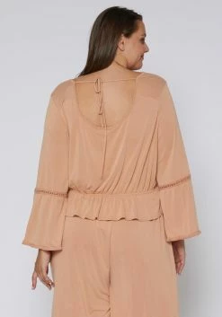 Nurode Fringe Cuff Bell Sleeve Top 9 Nurode Fringe Cuff Bell Sleeve Top -Asoph Sales Shop 2003578 304 3