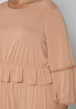 Nurode Fringe Cuff Bell Sleeve Top 11 Nurode Fringe Cuff Bell Sleeve Top -Asoph Sales Shop 2003578 304 5