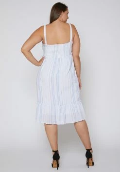 Nurode Tie Front Hem Midi Dress -Asoph Sales Shop 2003583 312 3