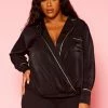 Pleione Plus Size V-neck Surplice Front Blouse