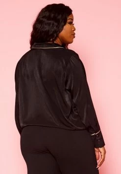 Pleione Plus Size V-neck Surplice Front Blouse -Asoph Sales Shop 2004345 001 9