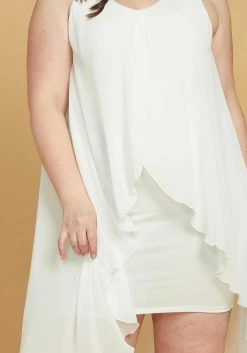 Plus Size Hi-Lo Chiffon Sleeveless Dress -Asoph Sales Shop 2005445 135 4