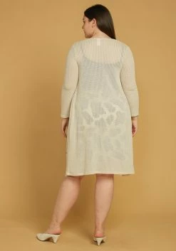 Asoph Plus Size Open Front Long Knit Cardigan -Asoph Sales Shop 2005524 204 3