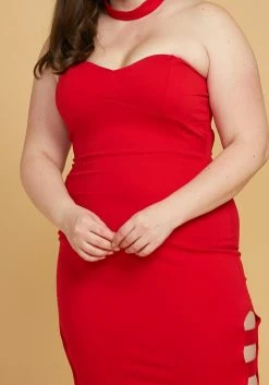 Asoph Plus Size Choker Neck Sexy Club Dress -Asoph Sales Shop 2005531 110 4