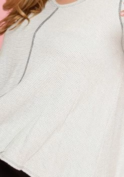 Asoph Plus Size Soft Stripe Top -Asoph Sales Shop 2005557 001 3