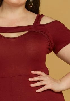 Asoph Plus Size Keyhole Front Slit Hem Maxi Dress -Asoph Sales Shop 2005616 111 4