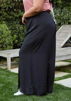 Pleione Plus Size Tassel Drawstring Palazzo Pants -Asoph Sales Shop 2006675 001 3