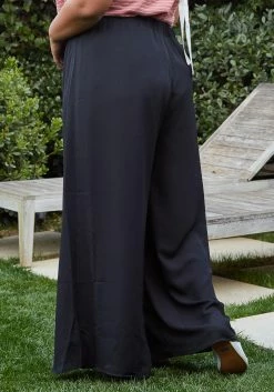 Pleione Plus Size Tassel Drawstring Palazzo Pants -Asoph Sales Shop 2006675 001 4