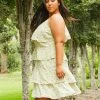 Pleione Plus Size Tiered Layers Women Dress