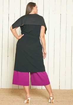 Asoph Plus Size Oversized Collar Vest -Asoph Sales Shop 2007820 001 3