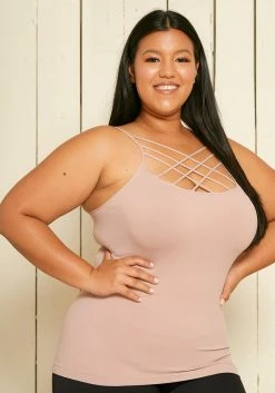 Nikibiki Seamless X Asoph Plus Size Triple Cross Strap Camisole