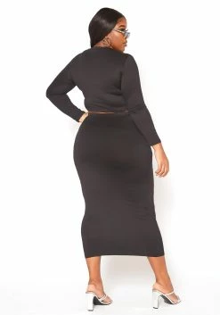 Plus Size Matching Crop Top And Maxi Skirt Set 8 Plus Size Matching Crop Top And Maxi Skirt Set -Asoph Sales Shop 2010074 001 2