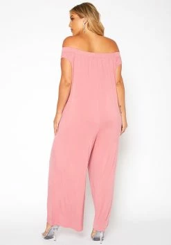Bellatrix Plus Size Off Shoulder Wide Leg Jumpsuit -Asoph Sales Shop 2011155 186 3