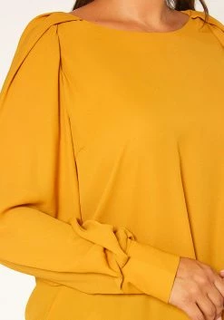 Pleione Plus Size Gathered Shoulder Blouse -Asoph Sales Shop 2011301 159 4