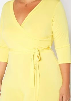 Asoph Plus Size Fancy V Neck Flare Jumpsuit -Asoph Sales Shop 2011574 105 5