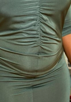 Asoph Plus Size Sincere Olive Womens Mermaid Flare Maxi Gown 7 Asoph Plus Size Sincere Olive Womens Mermaid Flare Maxi Gown -Asoph Sales Shop 2011576 125 3