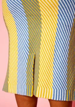 Pleione Plus Size Multi Stripe Midi Knit Skirt -Asoph Sales Shop 2012143 105 10