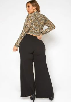 Asoph Plus Size High Rise Trouser Pants -Asoph Sales Shop 2012384 001 3