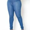 Vibrant Plus Size High Waisted Everyday Skinny Denim Jean