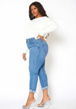 Vibrant Plus Size Womens Vintage Blue Wash Mom Jean -Asoph Sales Shop 2013655 938 2