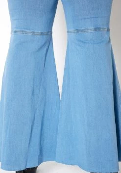 Vibrant Plus Size Retro Flare Raw Hem Denim Jean -Asoph Sales Shop 2013663 940 4