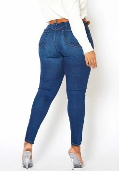 Vibrant Plus Size Colombian Bum Design Skinny Jeans -Asoph Sales Shop 2013675 939 2
