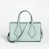 Mint For You Crocodile Textured Mini Crossbody Purse