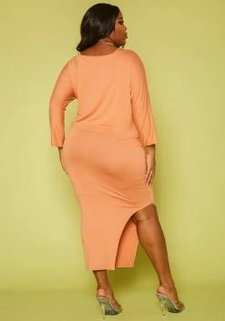 Plus Size Shirt & Tank Maxi Dress Set 8 Plus Size Shirt & Tank Maxi Dress Set -Asoph Sales Shop 2014392 002 3