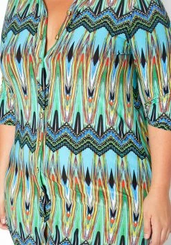 Asoph Plus Size 70s Boho Print Collar Midi Dress -Asoph Sales Shop 2014494 179 3