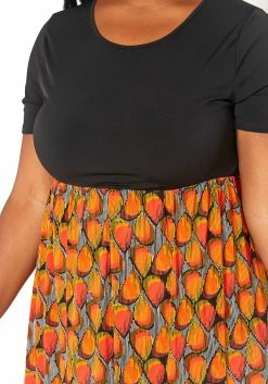 Asoph Plus Size Old Fashion Print Fit & Flare Maxi Dress -Asoph Sales Shop 2014945 109 4