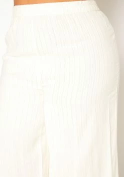 ENCREME Plus Size Shimmer Hinted Wide Leg Pants -Asoph Sales Shop 2015803 002 4