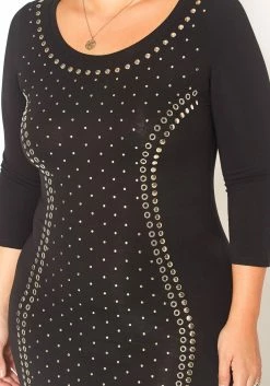 Asoph Plus Size Embellished Bodycon Mini Dress -Asoph Sales Shop 2016127 001 4