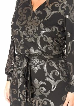 Asoph Plus Size Boracade Print Party Mini Dress -Asoph Sales Shop 2016140 001 5