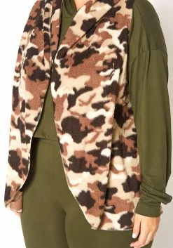 Asoph Plus Size Cozy Camo Hooded Vest -Asoph Sales Shop 2016219 106 4