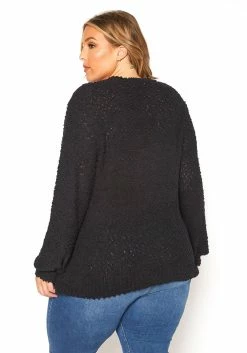 Asoph Plus Size Popcorn Knit Sweater -Asoph Sales Shop 2016250 001 3