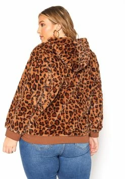 Asoph Plus Size Leopard Fleece Top -Asoph Sales Shop 2016387 361 2