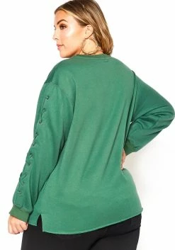 Asoph Plus Size Floral Graphic Ascent Cross Lace Sweater -Asoph Sales Shop 2016725 103 3