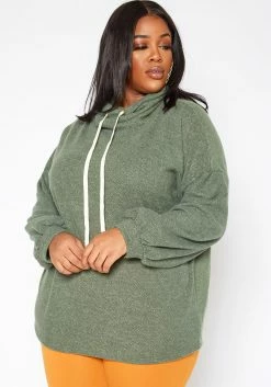 Asoph Plus Size Funnel Neck Drawstring Hem Sweater -Asoph Sales Shop 2016848 125 0