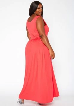 Asoph Plus Size Casual Fit & Flare Maxi Dress -Asoph Sales Shop 2017012 144 3