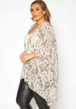 Asoph Plus Size Floral Print Kimono Cardigan 7 Asoph Plus Size Floral Print Kimono Cardigan -Asoph Sales Shop 2017106 749 0