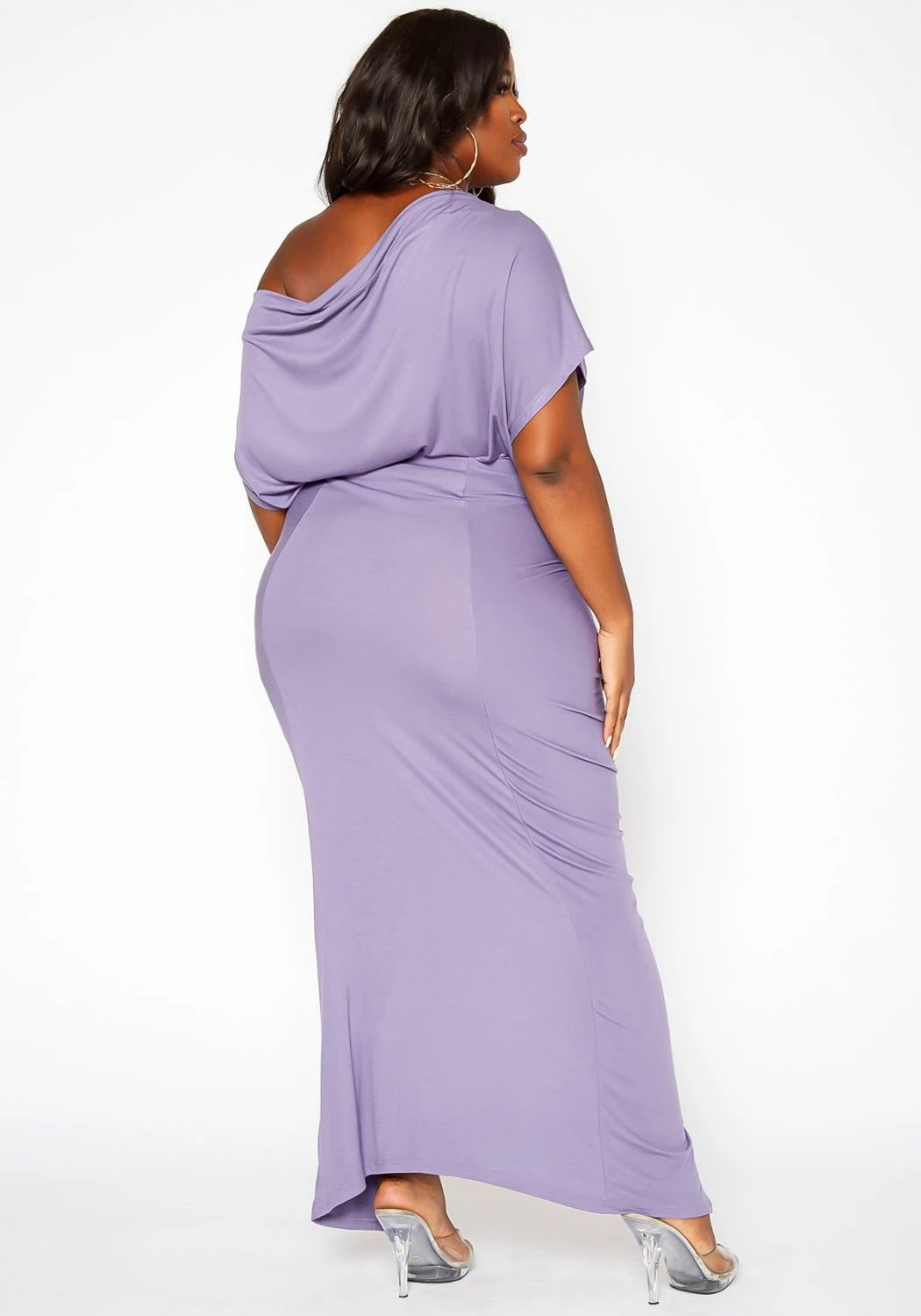 Asoph Plus Size Centered Drawstring Hem Maxi Skirt 4 Asoph Plus Size Centered Drawstring Hem Maxi Skirt - Image 4