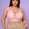 Asoph Plus Size Crochet Cami Crop Top