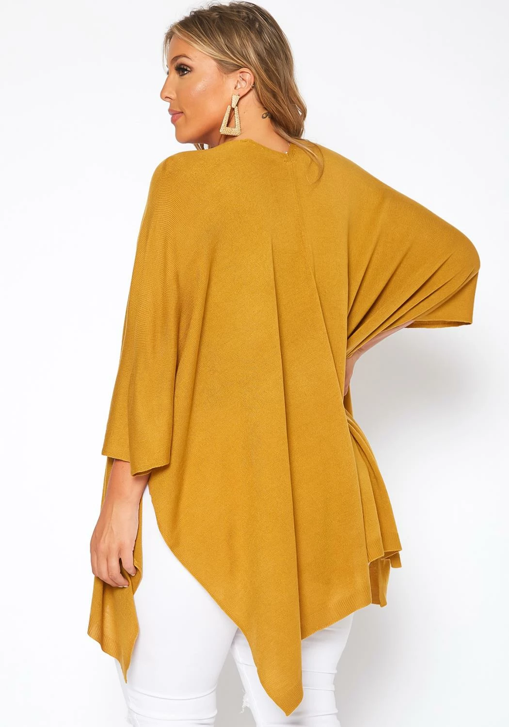 Asoph Plus Size Ribbed Knit Kimono Cardigan 4 Asoph Plus Size Ribbed Knit Kimono Cardigan - Image 4