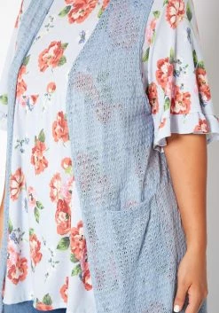 Asoph Plus Size Open Front Longline Vest -Asoph Sales Shop 2017588 003 0