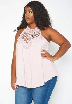 Asoph Plus Size Crochet Hem Cami Top 7 Asoph Plus Size Crochet Hem Cami Top -Asoph Sales Shop 2017631 119 2