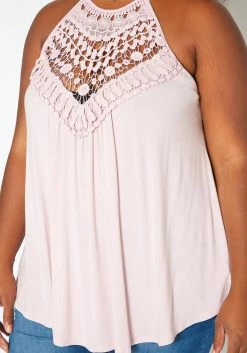 Asoph Plus Size Crochet Hem Cami Top 9 Asoph Plus Size Crochet Hem Cami Top -Asoph Sales Shop 2017631 119 4