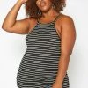 Asoph Plus Size Striped Cami Top