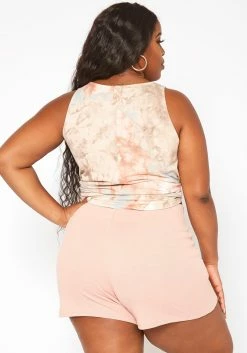 Asoph Plus Size Lounge Knit Shorts -Asoph Sales Shop 2018050 102 3