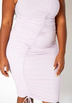 Asoph Plus Size Drawstring Hem Bodycon Mini Dress 9 Asoph Plus Size Drawstring Hem Bodycon Mini Dress -Asoph Sales Shop 2018095 104 4